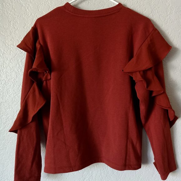 🌸 Host Pick 🌸 Women's Ruffle Long Sleeve Sweatshirts - Picture 3 of 5